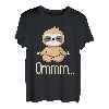 Faultier ommm Yoga Meditation Chilliges lustiges Retro T-Shirt