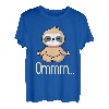 Faultier ommm Yoga Meditation Chilliges lustiges Retro T-Shirt