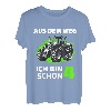 Kinder Traktor Trecker Kinder 4. Geburtstag 4 Jahre Mädchen Junge T-Shirt