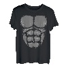 Gorilla Affe Bauch Truhe Kostüm T-Shirt Tier Halloween T-Shirt