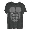 Gorilla Affe Bauch Truhe Kostüm T-Shirt Tier Halloween T-Shirt