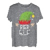 Herren Bier Elf Partnerlook Familien Outfit Weihnachten T-Shirt