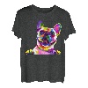 Frenchie Französische Bulldogge Pop Art Porträt Bouledogue T-Shirt