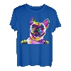 Frenchie Französische Bulldogge Pop Art Porträt Bouledogue T-Shirt