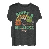 Retro Groovy Happy St Patrick's Day Go Glücksbringer Kleeblatt T-Shirt