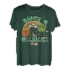 Retro Groovy Happy St Patrick's Day Go Glücksbringer Kleeblatt T-Shirt