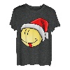 Lustiges Shirt für Weihnachten funny smiley Weihnachtsmütze T-Shirt