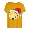 Lustiges Shirt für Weihnachten funny smiley Weihnachtsmütze T-Shirt