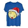 Lustiges Shirt für Weihnachten funny smiley Weihnachtsmütze T-Shirt