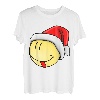 Lustiges Shirt für Weihnachten funny smiley Weihnachtsmütze T-Shirt