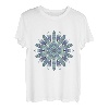 Azurit und Malachit Blütenblatt Mandala Grafik Design T-Shirt
