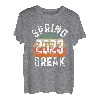 Vintage Spring Break 2023 Schule Familie Strand Urlaub T-Shirt