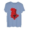 Albanien Karte Albanische Flagge Kosovo Reise Albaner Stolz T-Shirt