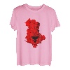 Albanien Karte Albanische Flagge Kosovo Reise Albaner Stolz T-Shirt