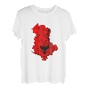 Albanien Karte Albanische Flagge Kosovo Reise Albaner Stolz T-Shirt