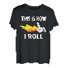 So rolle ich T-Shirt