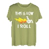 So rolle ich T-Shirt