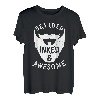 Herren Lustiges Bart Tattoo Spruch Geschenk für bärtige Männer T-Shirt