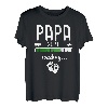 Herren Papa 2021 Loading Shirt Werdender Papa Geschenk Vatertag T-Shirt