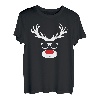 Lustige Weihnachtsbekleidung Santa Rentier Rudolf Weihnachts T-Shirt
