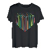Windturbine in Herzform, erneuerbare Energie T-Shirt