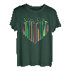 Windturbine in Herzform, erneuerbare Energie T-Shirt