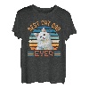 Best Cat Dad Ever Funny white cat tee T-Shirt