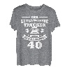 Herren Fernfahrer 40 Jahre Geburtstag Trucker LKW Fahrer T-Shirt