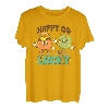 Retro Groovy St. Patrick's Day Happy Go Glücksbringer Kleeblatt T-Shirt