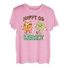 Retro Groovy St. Patrick's Day Happy Go Glücksbringer Kleeblatt T-Shirt