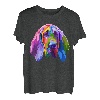 Bloodhound buntes Pop Art Porträt für Hundebesitzer T-Shirt