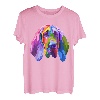 Bloodhound buntes Pop Art Porträt für Hundebesitzer T-Shirt