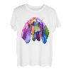 Bloodhound buntes Pop Art Porträt für Hundebesitzer T-Shirt