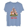 Meerschweinchen Weihnachtsbaum Lichter Lustiger Weihnachtsmann Hut Liebhaber T-Shirt