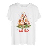 Meerschweinchen Weihnachtsbaum Lichter Lustiger Weihnachtsmann Hut Liebhaber T-Shirt