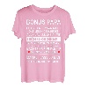 Herren Bonus Papa Danke Stiefvater Familie Ersatzvater Vatertag T-Shirt