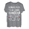 Herren Bonus Papa Danke Stiefvater Familie Ersatzvater Vatertag T-Shirt