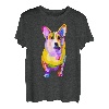Pem Welsh Corgi buntes Pop Art Porträt für Hundeliebhaber T-Shirt