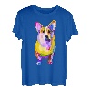 Pem Welsh Corgi buntes Pop Art Porträt für Hundeliebhaber T-Shirt