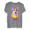 Pem Welsh Corgi buntes Pop Art Porträt für Hundeliebhaber T-Shirt