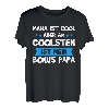 Stiefvater Spruch Bonus Papa Bonus Vater Stiefpapa Geschenk T-Shirt