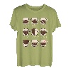 Optimist Pessimist Realistisches Kaffeeglas T-Shirt