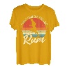 Run I Thought You Said Rum Lustiger Trinkläufer Papa T-Shirt