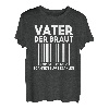 Vater Der Braut Scannen Zum Bezahlen Hochzeit Brautvater T-Shirt