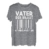 Vater Der Braut Scannen Zum Bezahlen Hochzeit Brautvater T-Shirt