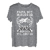 Herren Papa mit Motorrad Cooles Vatertag Motiv für Papa T-Shirt