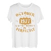 Oktober 1977 Lustige Geschenke 45 Geburtstag Männer Frauen T-Shirt