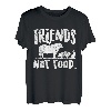 Friends Not Food Vintage Vegan Vegetarisch Veganismus Lebensmittel T-Shirt