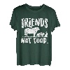 Friends Not Food Vintage Vegan Vegetarisch Veganismus Lebensmittel T-Shirt