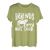 Friends Not Food Vintage Vegan Vegetarisch Veganismus Lebensmittel T-Shirt
